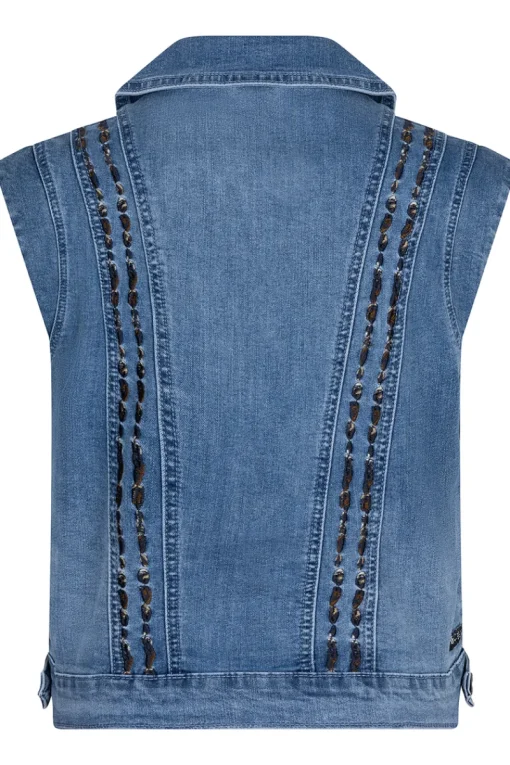Indian Blue Jeans Gilets^Meisjes gilet blauw