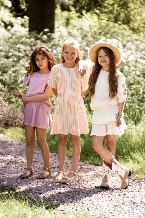 House Of Jamie Jurken^Meisjes jurk rose