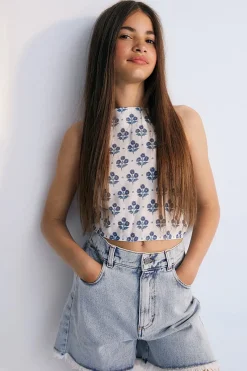 The New Society Broeken^Meisjes short blauw