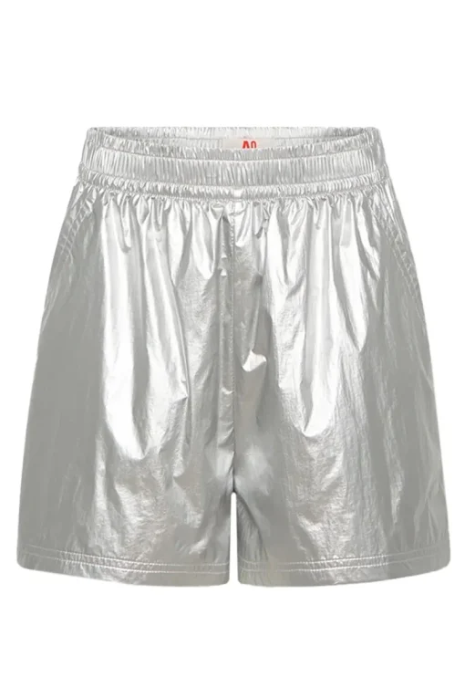 AO76 Broeken^Meisjes short zilver