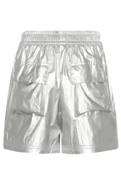 AO76 Broeken^Meisjes short zilver