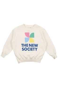 The New Society Truien & Vesten^Meisjes sweater ecru