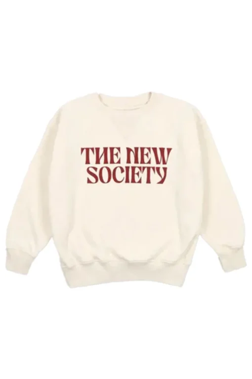 The New Society Truien & Vesten^Meisjes sweater ecru