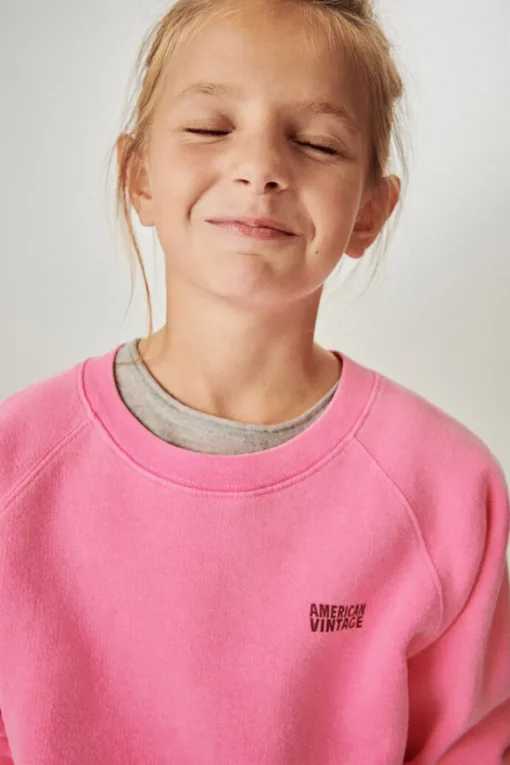 American Vintage Truien & Vesten^Meisjes sweater rose