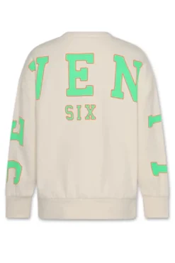 AO76 Truien & Vesten^Meisjes sweater wit