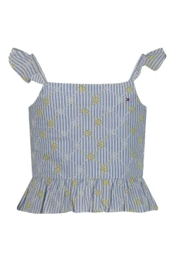 Tommy Hilfiger T-shirts & Polo's^Meisjes top blauw