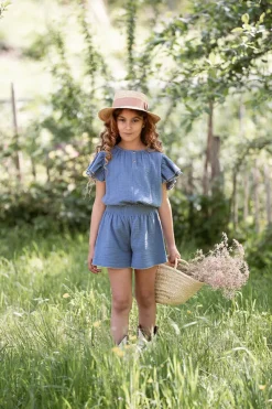 House Of Jamie T-shirts & Polo's^Meisjes top blauw