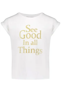 Geisha T-shirts & Polo's^Meisjes top ecru