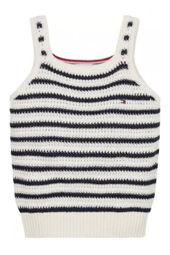Tommy Hilfiger T-shirts & Polo's^Meisjes top ecru