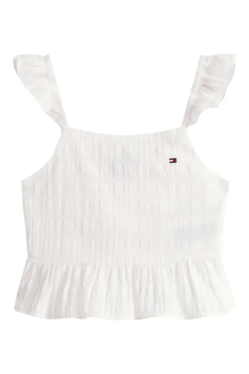 Tommy Hilfiger T-shirts & Polo's^Meisjes top wit