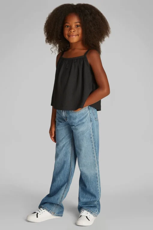 Calvin Klein T-shirts & Polo's^Meisjes top zwart