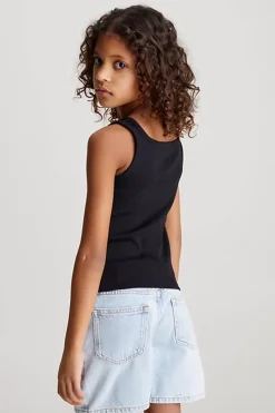 Calvin Klein T-shirts & Polo's^Meisjes top zwart