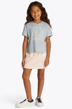 Tommy Hilfiger T-shirts & Polo's^Meisjes t-shirt korte mouw blauw