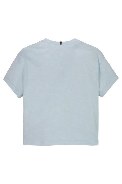 Tommy Hilfiger T-shirts & Polo's^Meisjes t-shirt korte mouw blauw