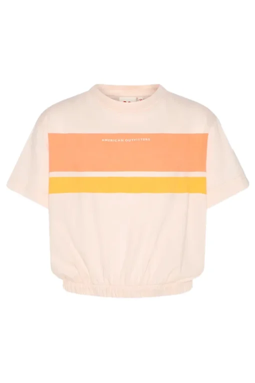 AO76 T-shirts & Polo's^Meisjes t-shirt korte mouw rose