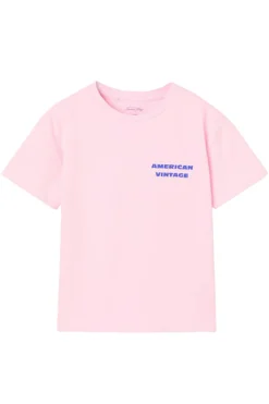 American Vintage T-shirts & Polo's^Meisjes t-shirt korte mouw rose