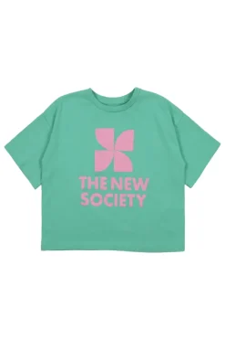 The New Society T-shirts & Polo's^Meisjes t-shirt korte mouw groen