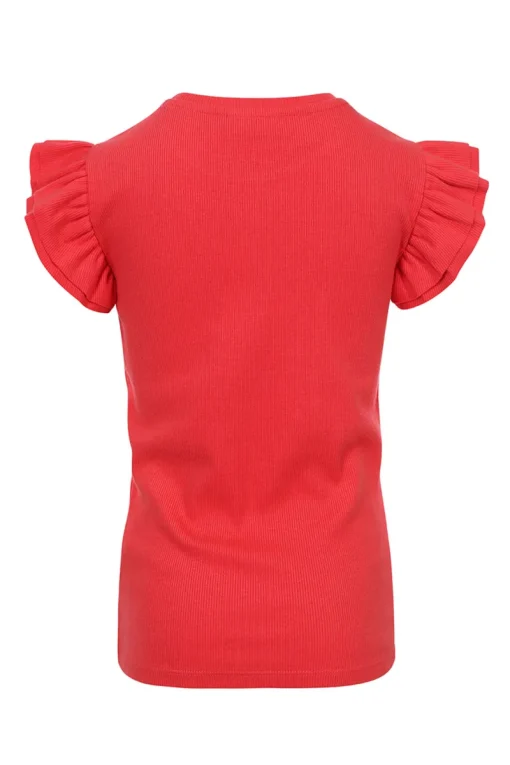 LOOXS LITTLE T-shirts & Polo's^Meisjes t-shirt korte mouw rood