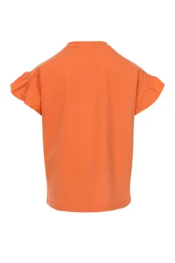 LOOXS LITTLE T-shirts & Polo's^Meisjes t-shirt korte mouw oranje