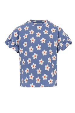 LOOXS LITTLE T-shirts & Polo's^Meisjes t-shirt korte mouw blauw