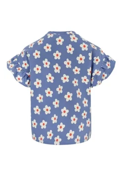 LOOXS LITTLE T-shirts & Polo's^Meisjes t-shirt korte mouw blauw