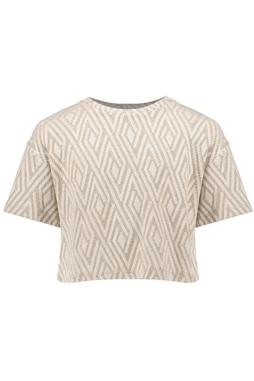 Geisha T-shirts & Polo's^Meisjes t-shirt korte mouw bruin