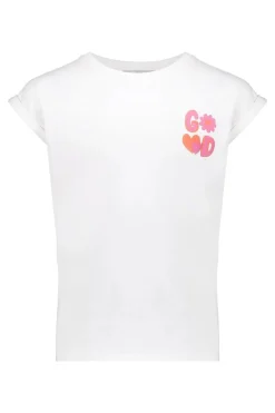 Geisha T-shirts & Polo's^Meisjes t-shirt korte mouw grijs