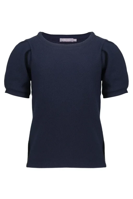 Geisha T-shirts & Polo's^Meisjes t-shirt korte mouw blauw