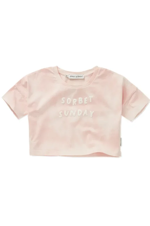 Sproet & Sprout T-shirts & Polo's^Meisjes t-shirt korte mouw rose