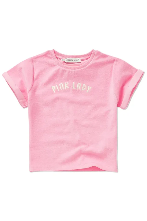 Sproet & Sprout T-shirts & Polo's^Meisjes t-shirt korte mouw rose
