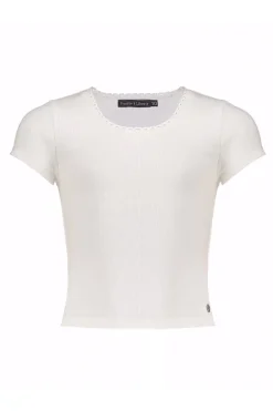 Frankie & Liberty T-shirts & Polo's^Meisjes t-shirt korte mouw ecru