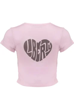 Frankie & Liberty T-shirts & Polo's^Meisjes t-shirt korte mouw rose