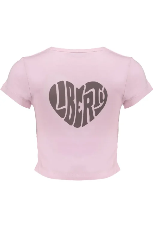 Frankie & Liberty T-shirts & Polo's^Meisjes t-shirt korte mouw rose