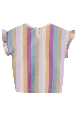 Daily7 T-shirts & Polo's^Meisjes t-shirt korte mouw paars