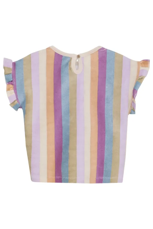 Daily7 T-shirts & Polo's^Meisjes t-shirt korte mouw paars