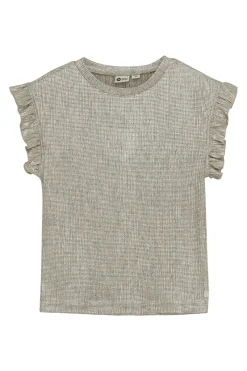 Daily7 T-shirts & Polo's^Meisjes t-shirt korte mouw bruin