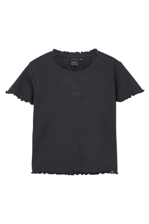 Indian Blue Jeans T-shirts & Polo's^Meisjes t-shirt korte mouw zwart