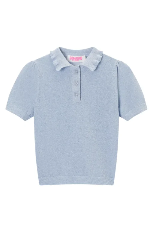 Someone T-shirts & Polo's^Meisjes t-shirt korte mouw blauw