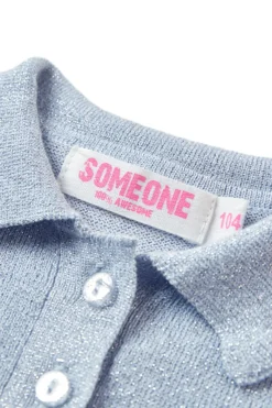 Someone T-shirts & Polo's^Meisjes t-shirt korte mouw blauw