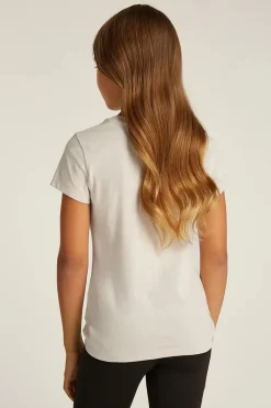Calvin Klein T-shirts & Polo's^Meisjes t-shirt korte mouw bruin