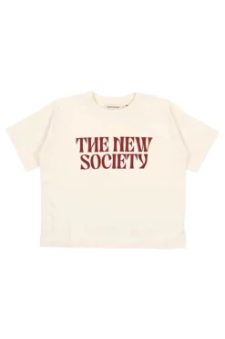 The New Society T-shirts & Polo's^Meisjes t-shirt korte mouw ecru