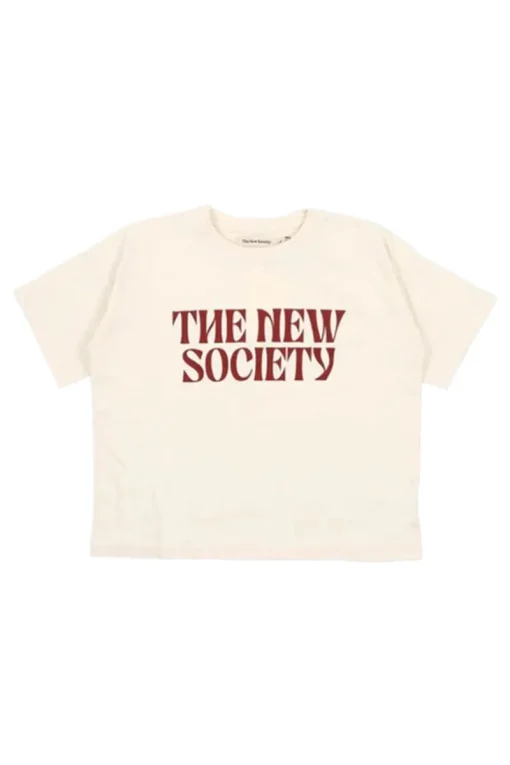 The New Society T-shirts & Polo's^Meisjes t-shirt korte mouw ecru