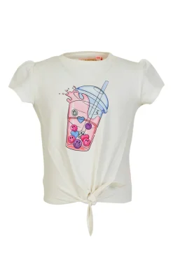 Someone T-shirts & Polo's^Meisjes t-shirt korte mouw ecru
