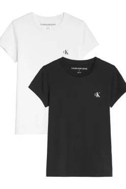Calvin Klein T-shirts & Polo's^Meisjes t-shirt korte mouw zwart