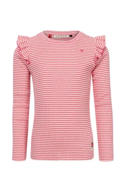 LOOXS LITTLE T-shirts & Polo's^Meisjes t-shirt lange mouw rose