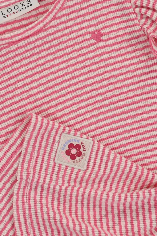 LOOXS LITTLE T-shirts & Polo's^Meisjes t-shirt lange mouw rose