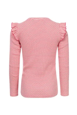 LOOXS LITTLE T-shirts & Polo's^Meisjes t-shirt lange mouw rose