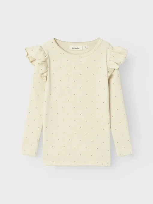 LIL&qout; ATELIER T-shirts & Polo's^Meisjes t-shirt lange mouw bruin