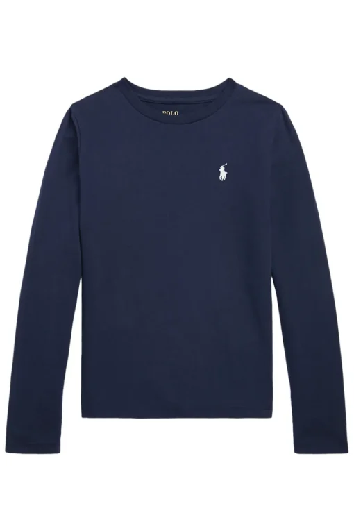 Polo Ralph Lauren T-shirts & Polo's^Meisjes t-shirt lange mouw blauw