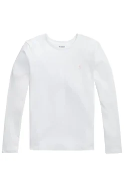 Polo Ralph Lauren T-shirts & Polo's^Meisjes t-shirt lange mouw wit